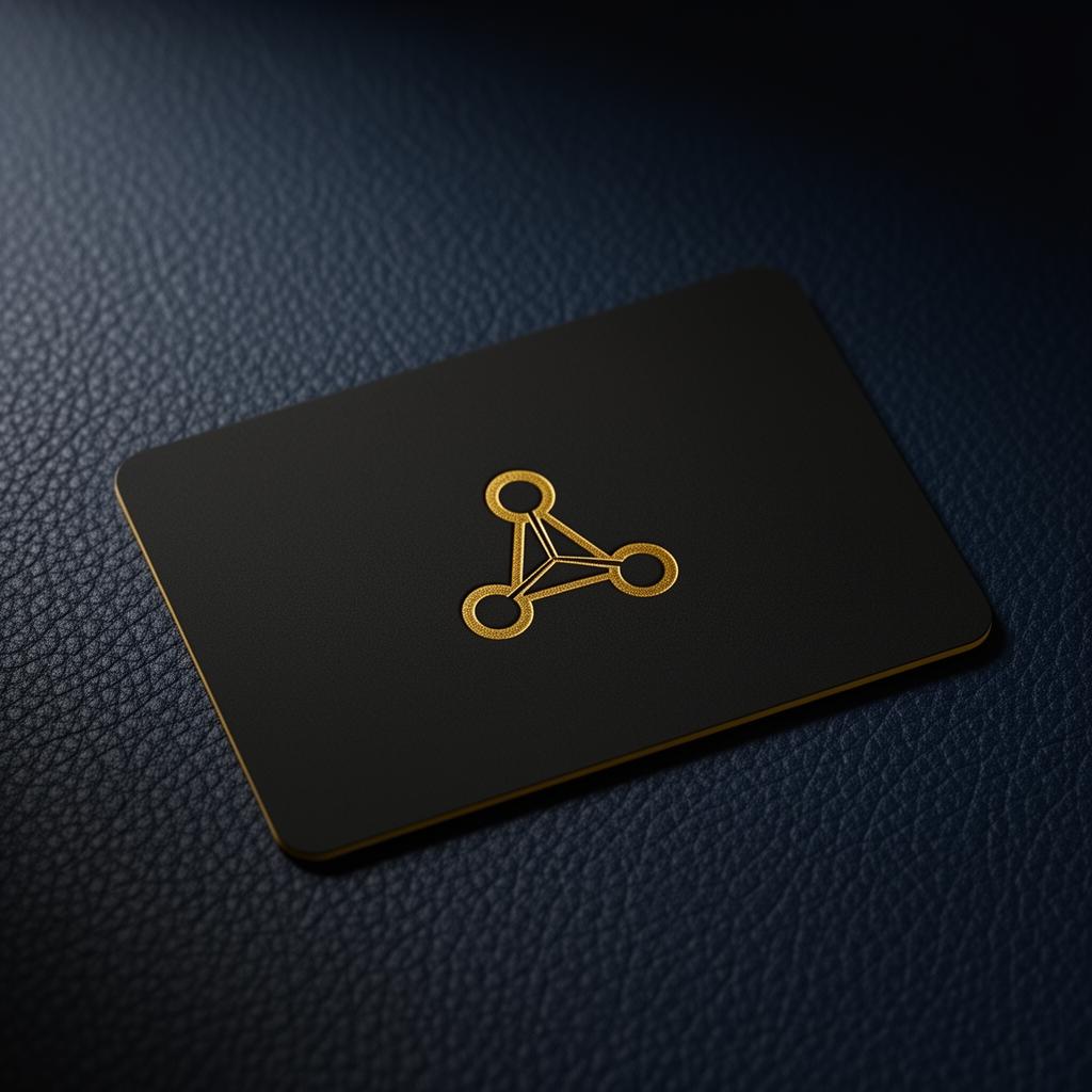 A premium black NFC membership card with a gold KlubSynq mark
